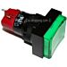 DECA D16LMT1-1ab Bouton poussoir avec lampe VERT