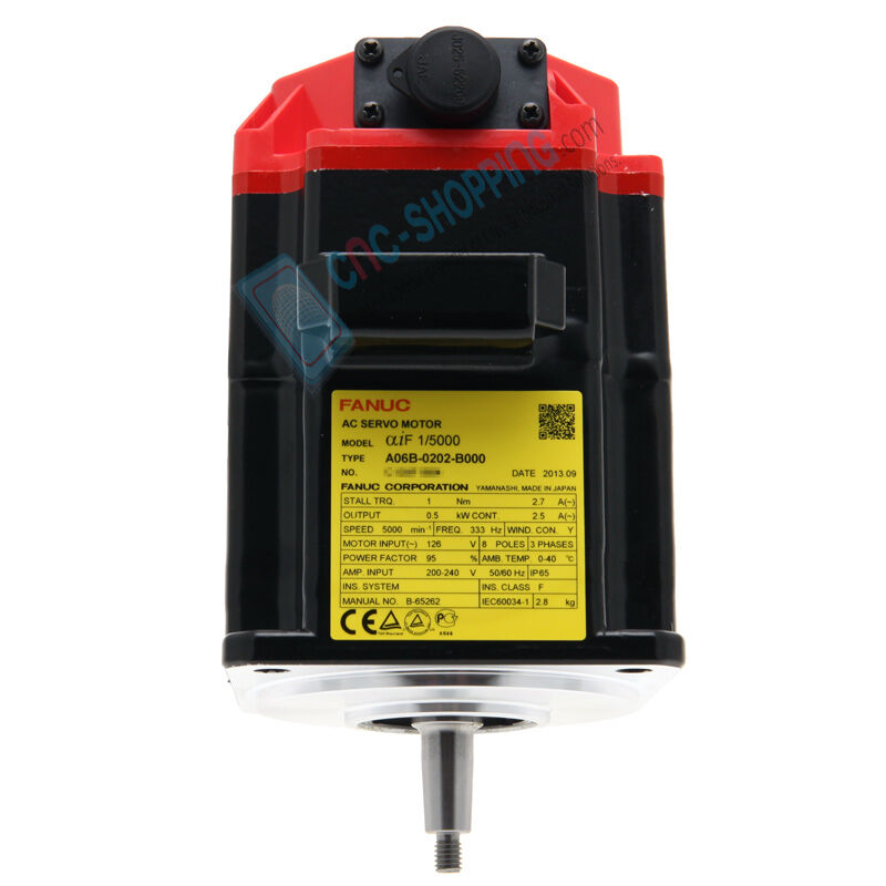 A06B-0202-B000 Fanuc Servo Motor Model Alpha iF 1/5000 - Cnc-Shop